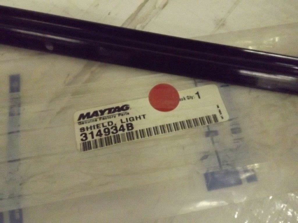 MAYTAG WHIRLPOOL STOVE 314934B LIGHT SHIELD (BLACK) NEW MAYTAG WHIRLPOOL STOVE 314934B LIGHT SHIELD (BLACK) NEW